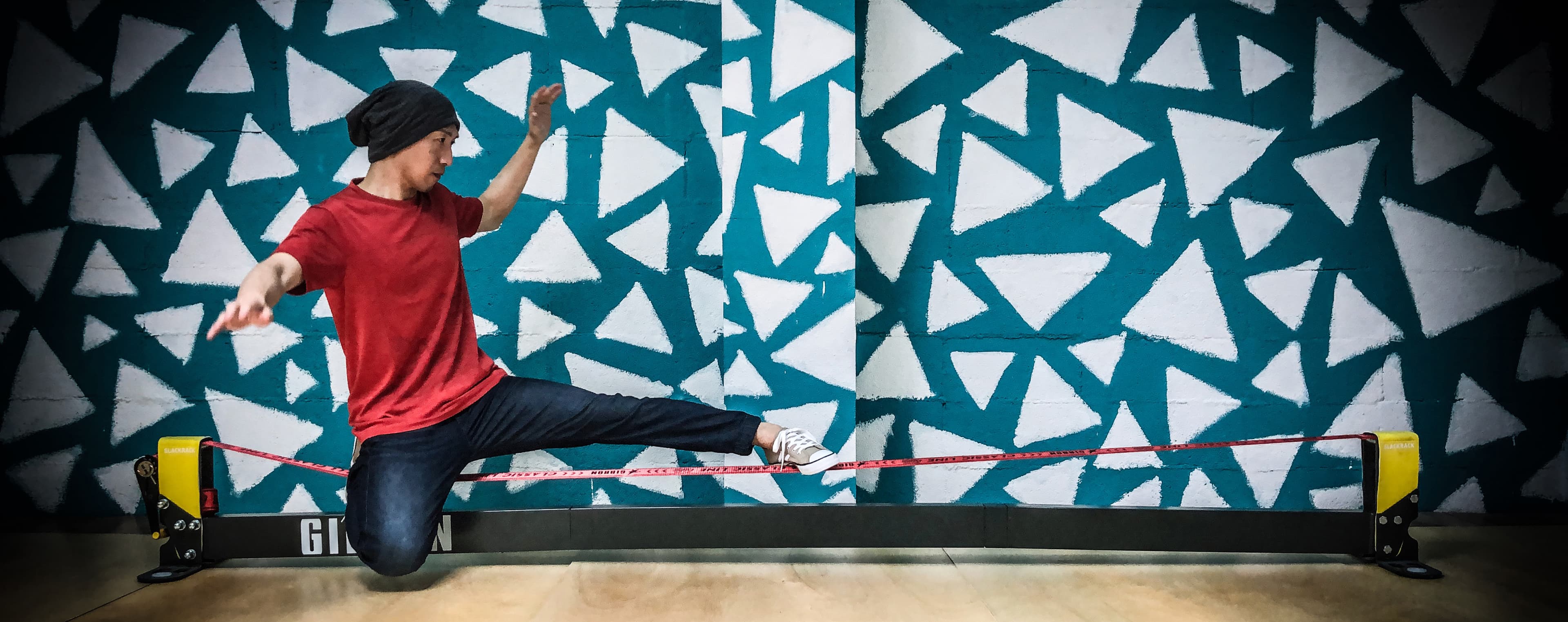 スラックライン - スタティックトリック