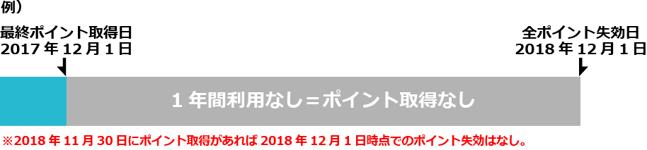 ポイント失効の説明図